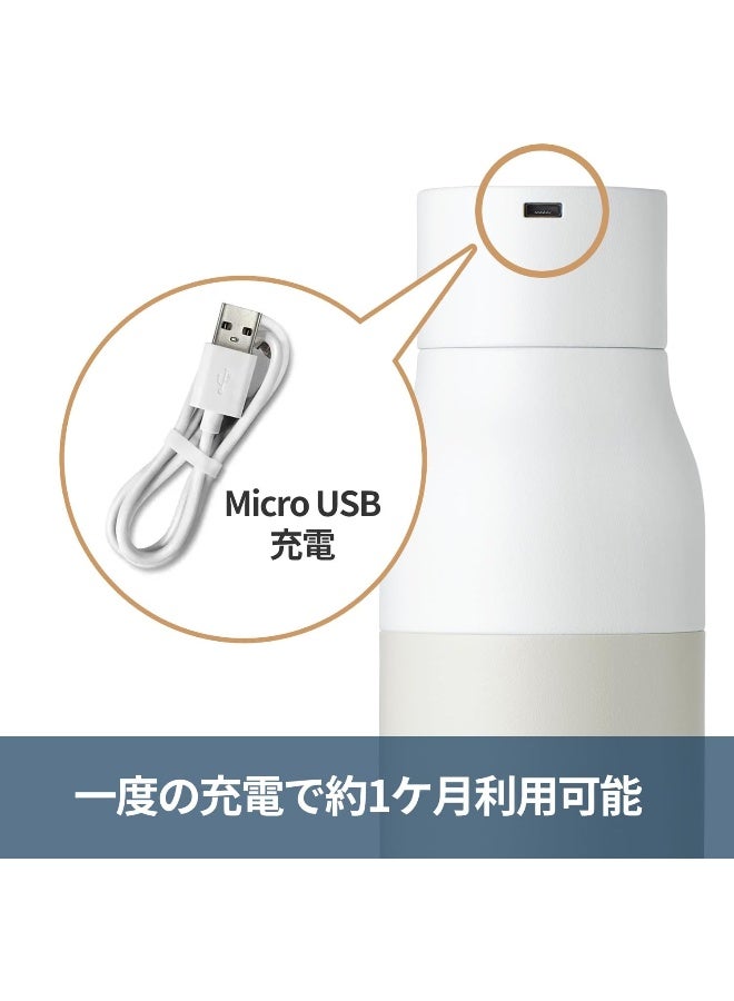 LARQ Bottle - Self-Cleaning And Insulated Stainless Steel Water With Award-Winning Design Uv Sanitizer 17Oz Obsidian Black - Image 4